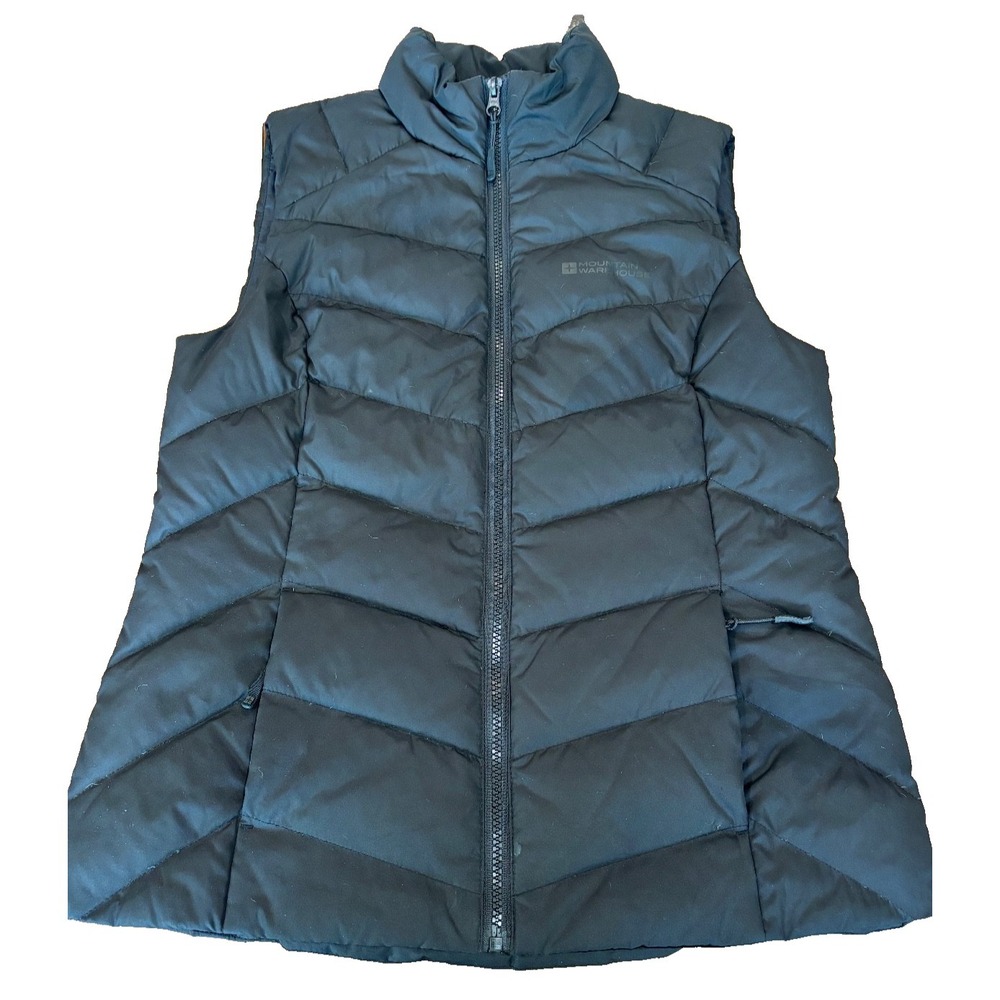 Mountain Warehouse women's size 6 black down filled sleeveless puffer vest